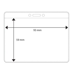 Vinyl Ausweishülle, horizontal (93x59mm)