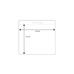 Vinyl Ausweishülle, horizontal (93x74mm)
